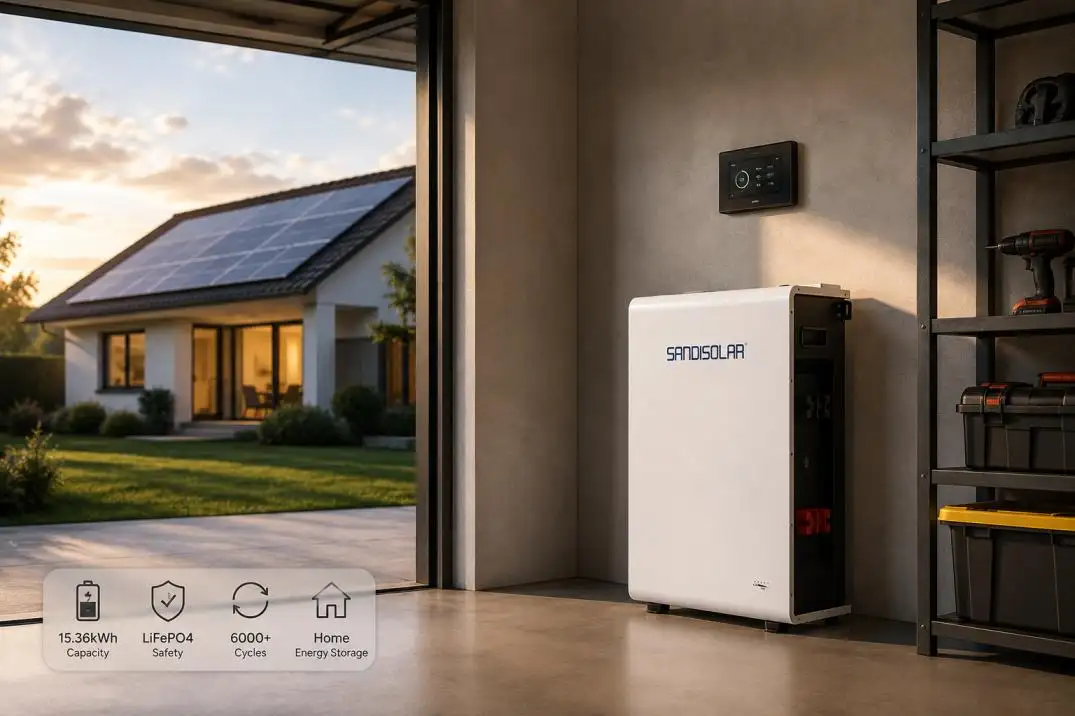 Batería LiFePO₄ de 15,36 kWh