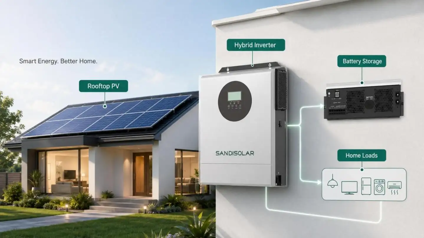 Instalación residencial del sistema solar