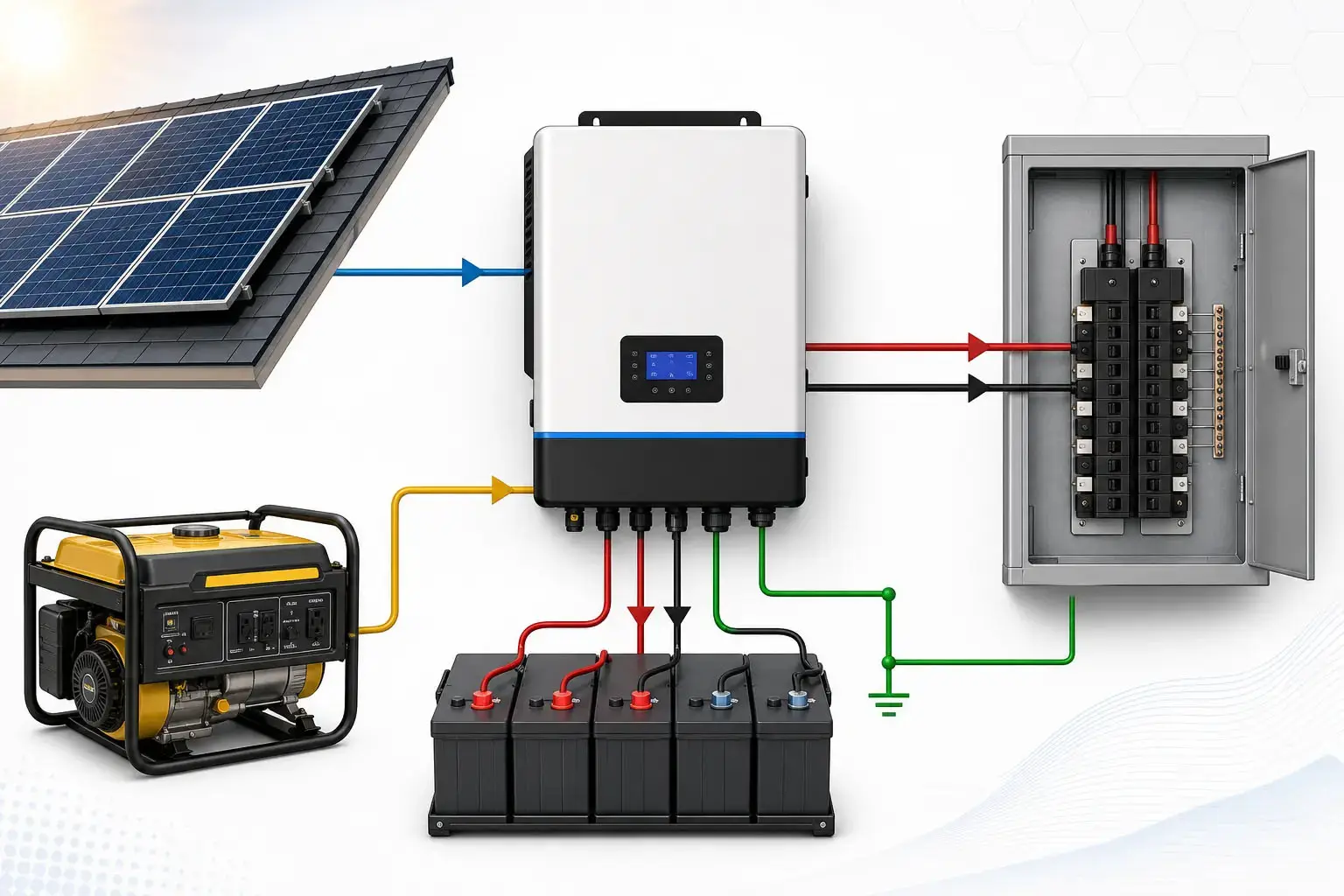 Inversor fuera de red de fase dividida: Guía completa de sistemas eléctricos fuera de red en Norteamérica